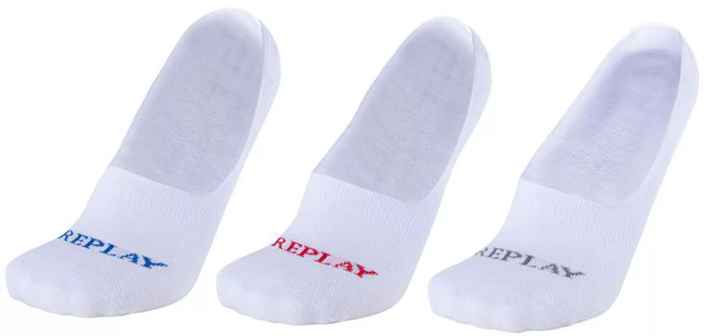 Replay Füßlinge "INVISIBLE Basic Foot Logo 3Prs Card wrap", (Packung, 3er-) günstig online kaufen