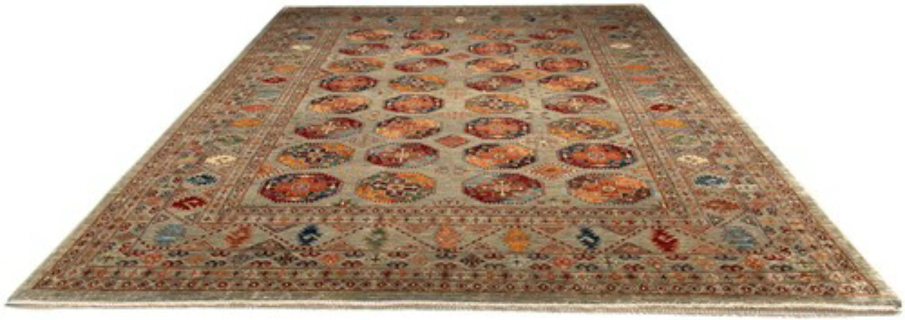 morgenland Wollteppich »Ziegler Blumenmuster 345 x 245 cm«, rechteckig, Uni günstig online kaufen