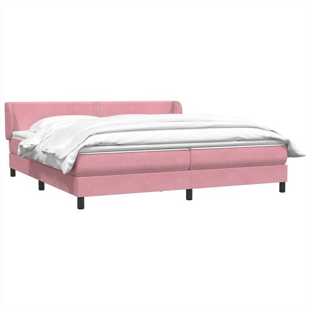 vidaXL Bett Boxspringbett mit Matratzen Rosa 180x220 cm Samt günstig online kaufen