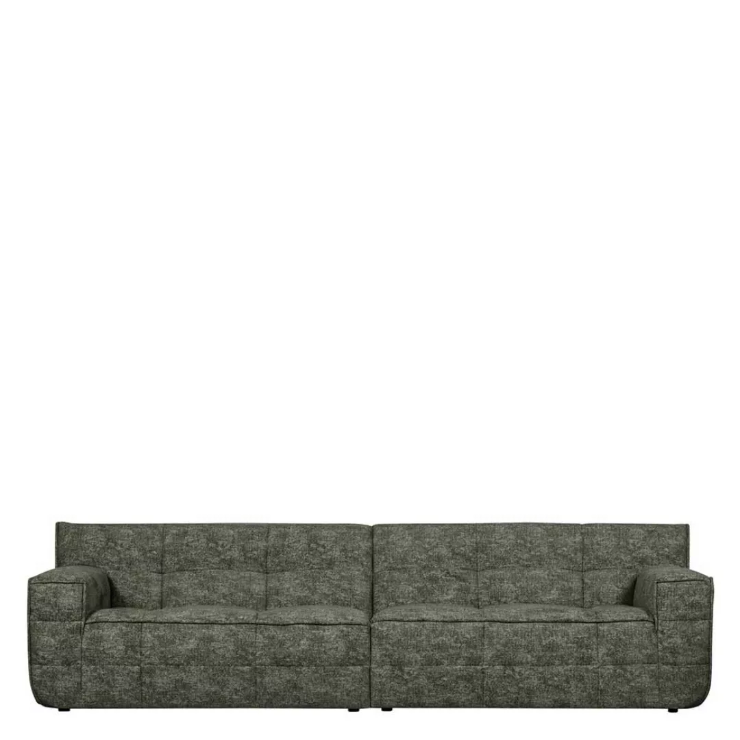 4er Sofa Sofa in Dunkelgrün mit Armlehnen günstig online kaufen