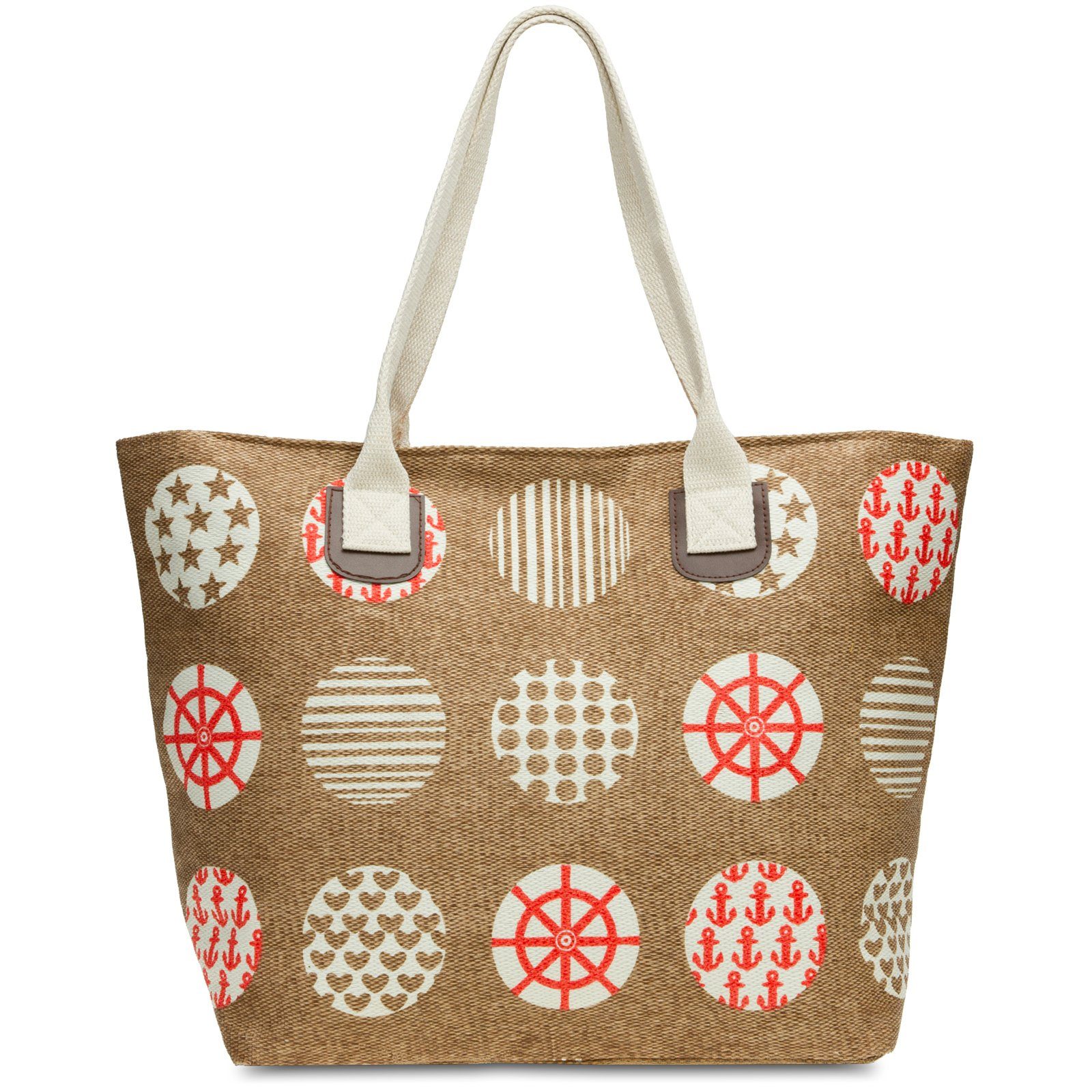 Caspar Strandtasche TS1021 große XL Damen günstig online kaufen
