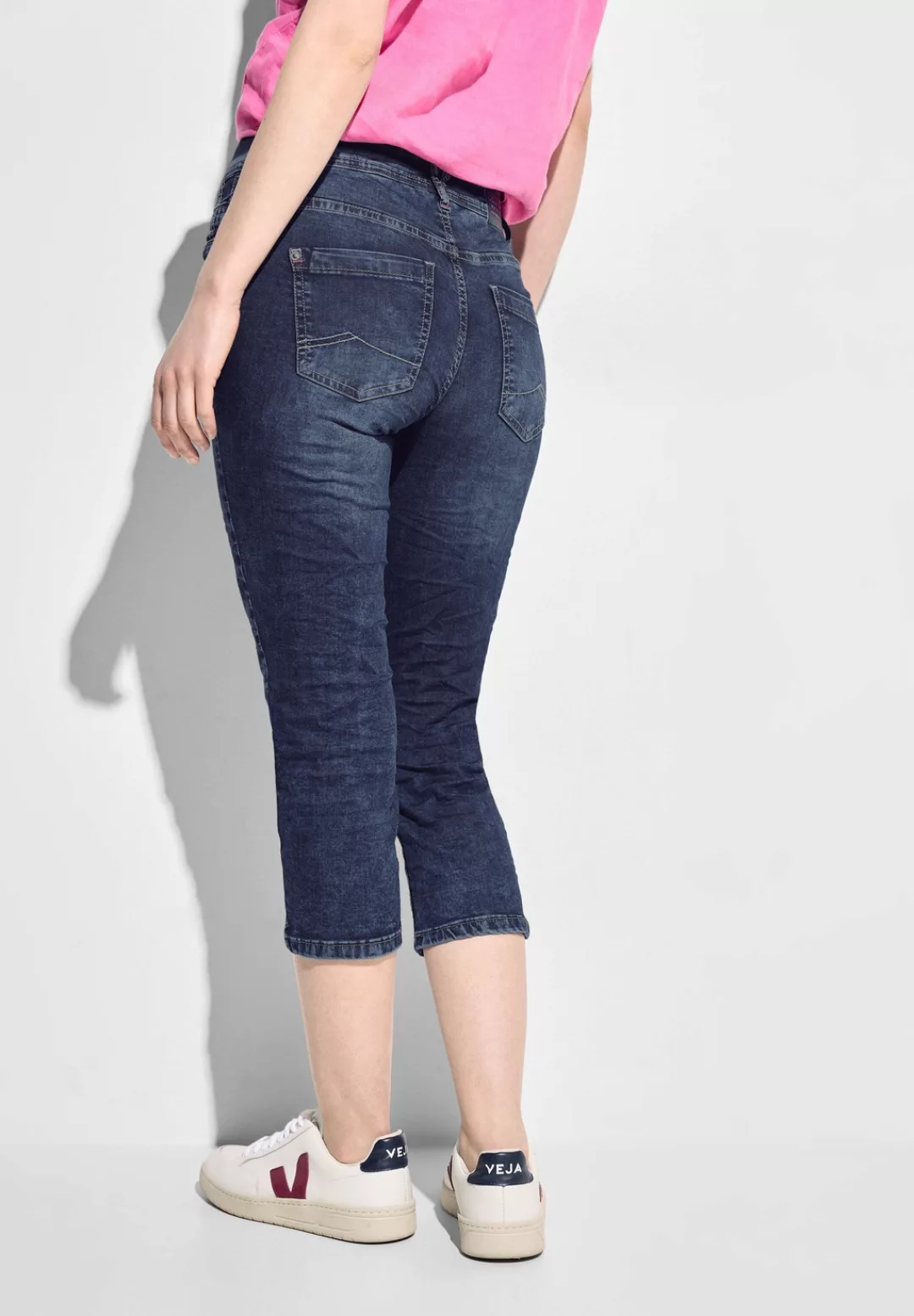 Cecil 3/4-Jeans mit Used-Look günstig online kaufen