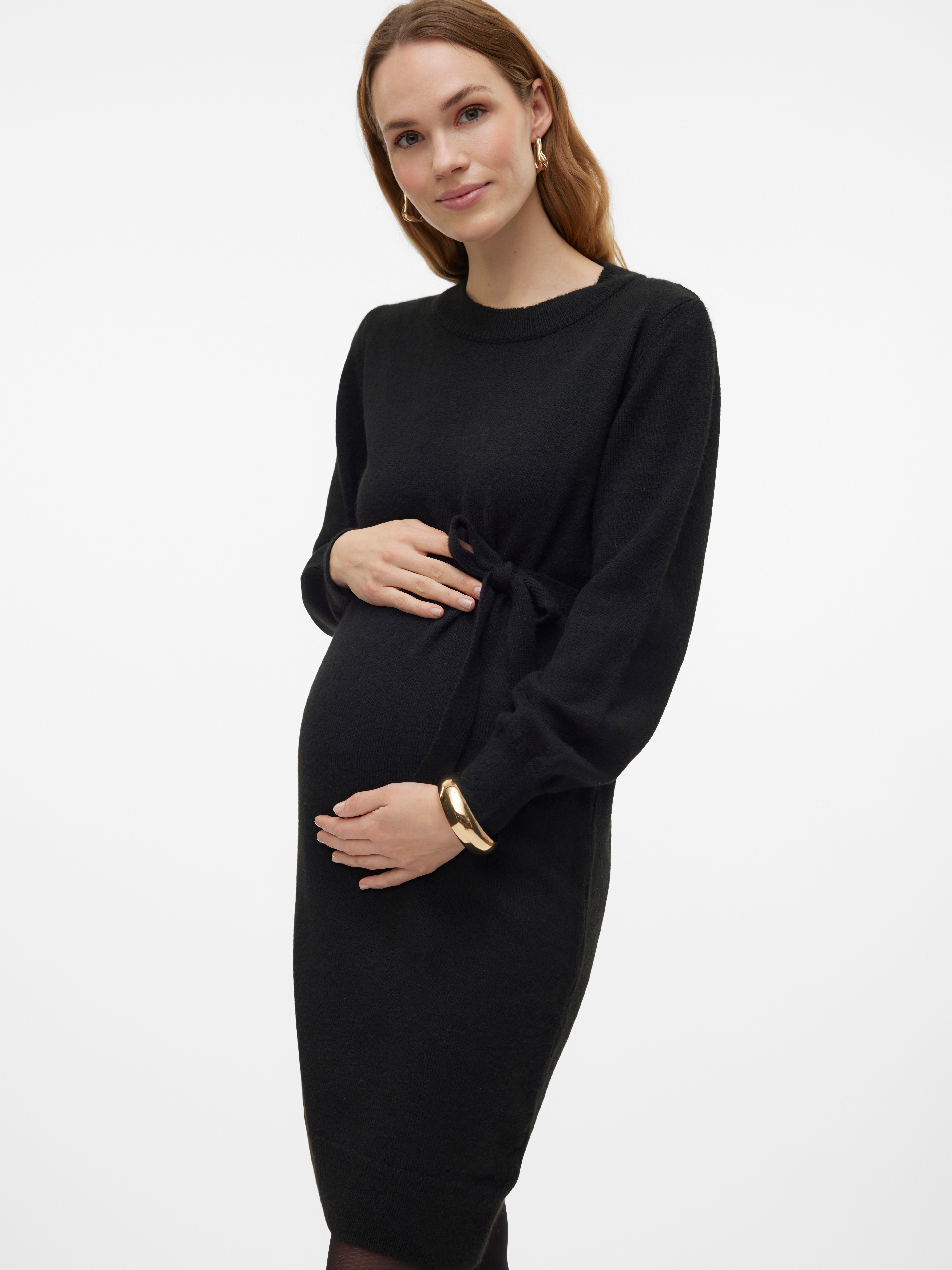 Mamalicious Umstandskleid "MLNEWANNE L/S ABK KNIT DRESS A. NOOS" günstig online kaufen