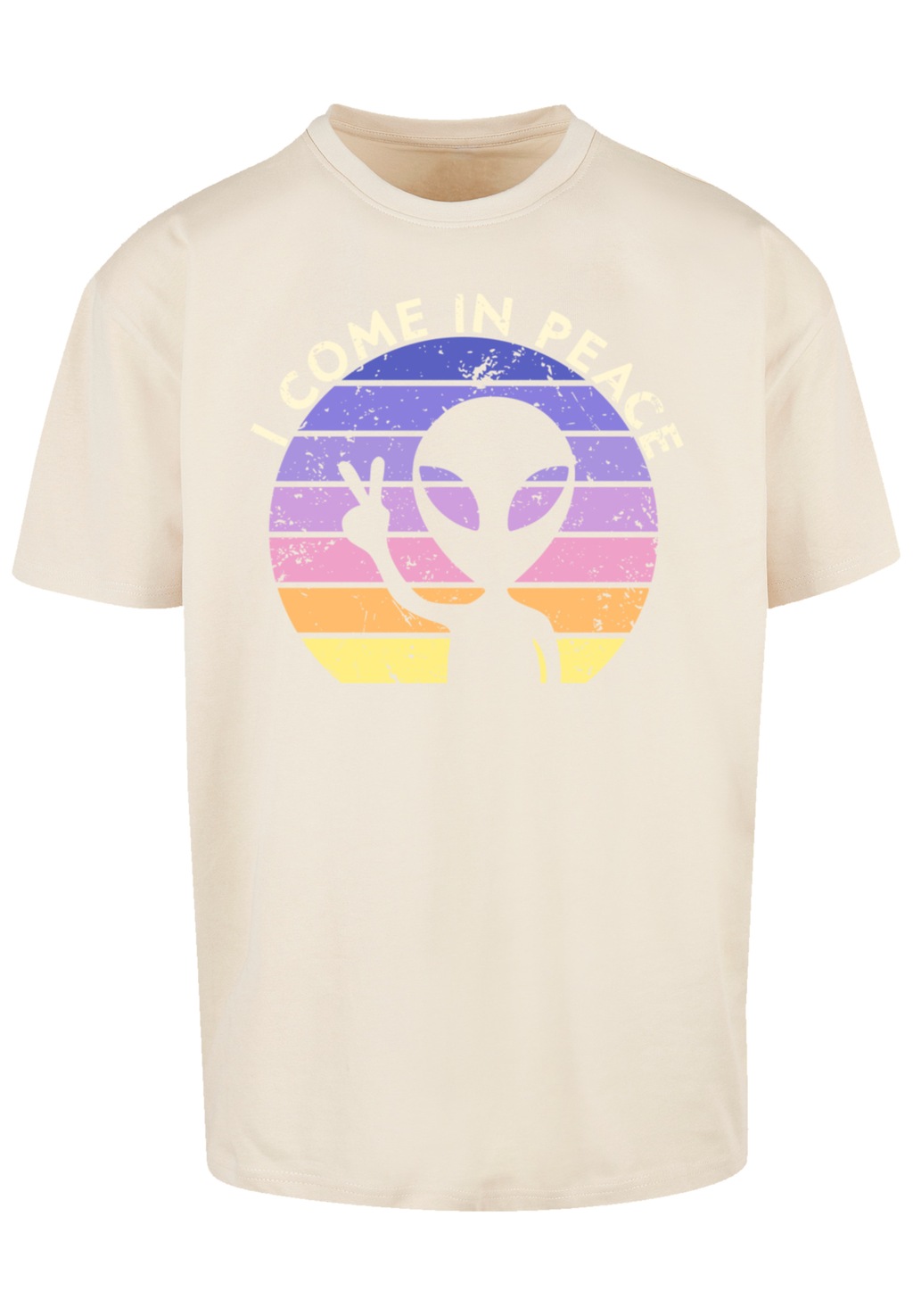 F4NT4STIC T-Shirt "Alien Peace Sunset", Premium Qualität günstig online kaufen