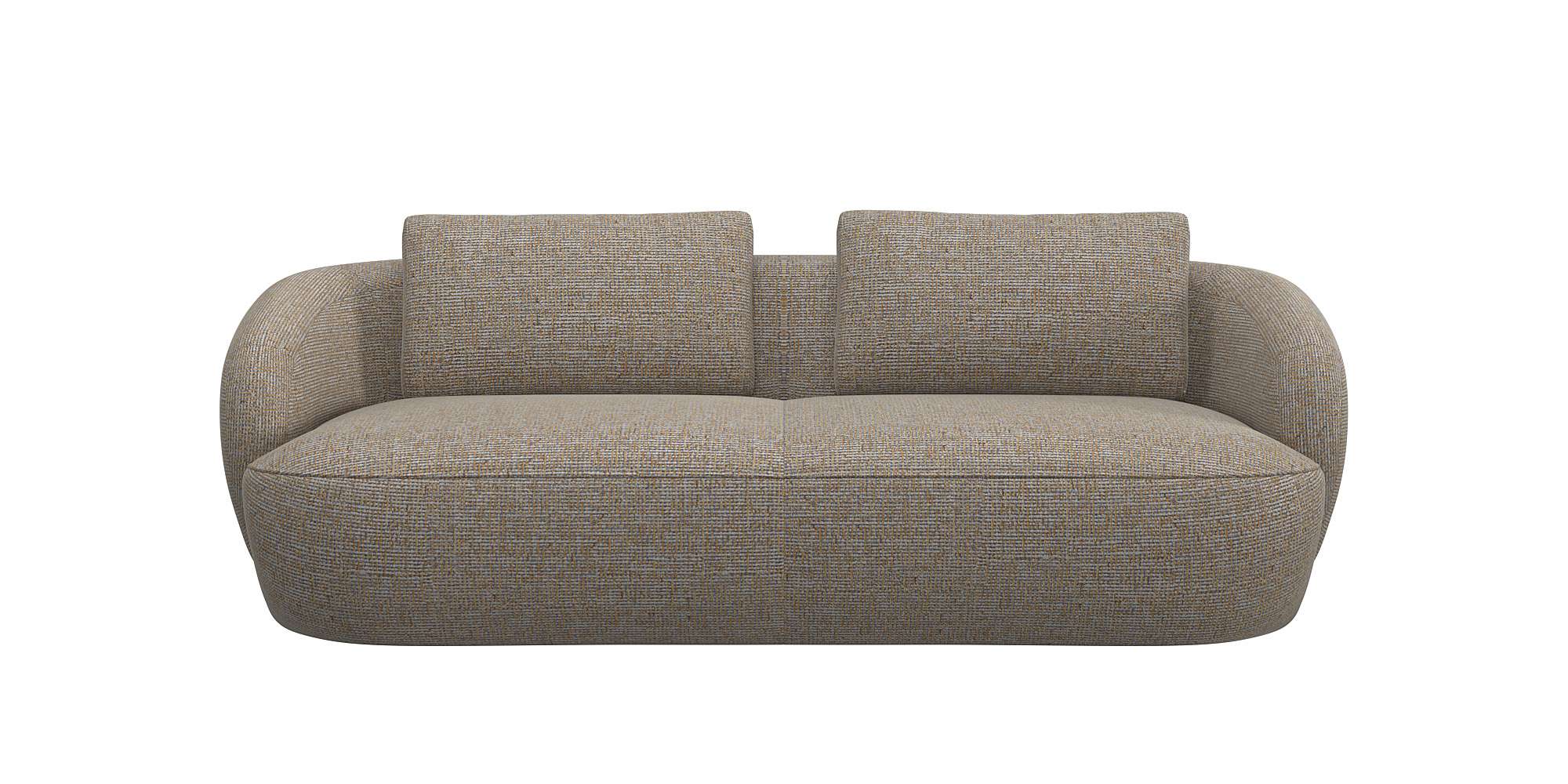 FLEXLUX 3-Sitzer »Torino, rund, Couch, Dreisitzer«, Modernes, organisches S günstig online kaufen