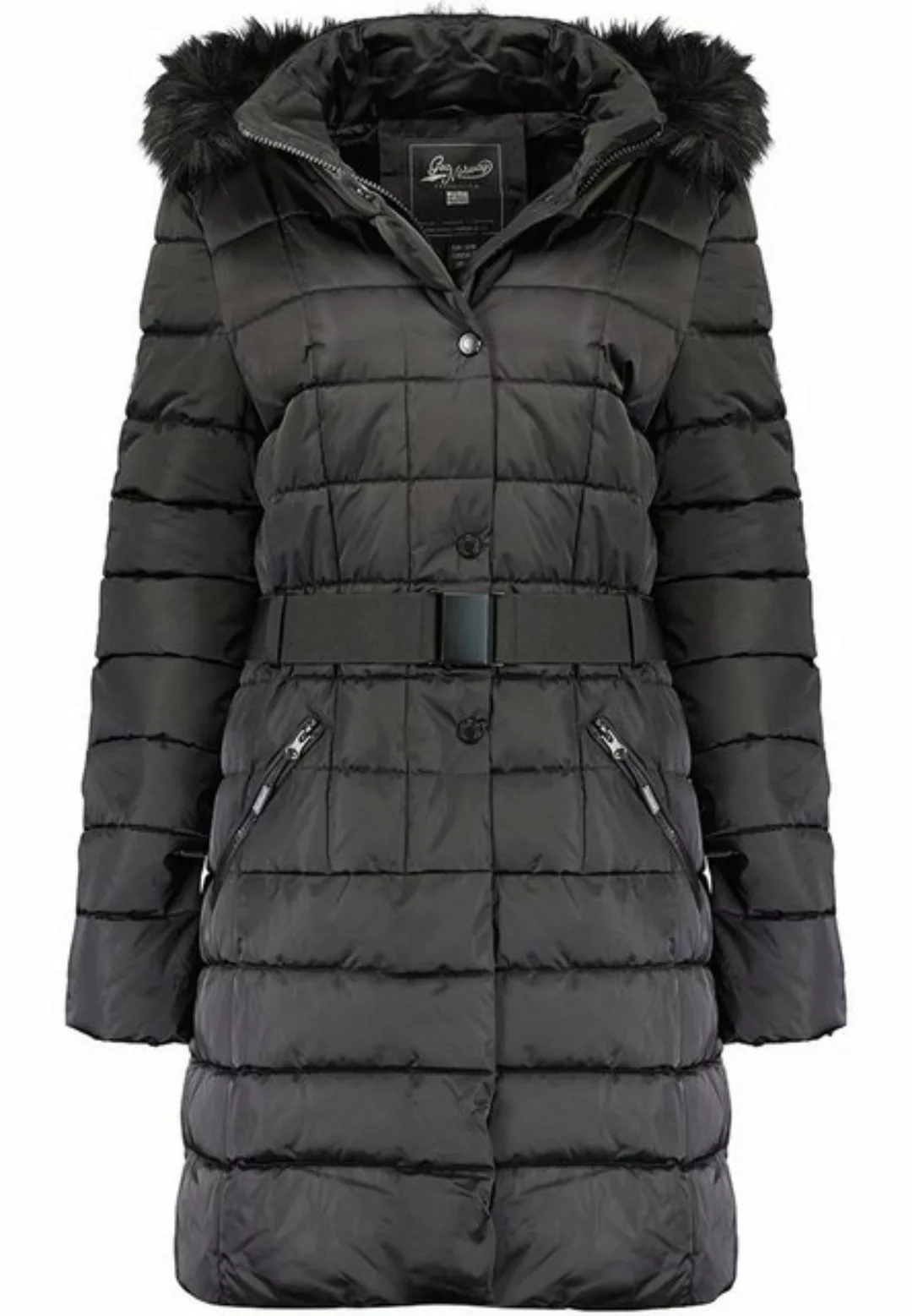 Geo Norway Winterjacke elegante Damen Jacke baanemone (1-St) mit Kunstfellk günstig online kaufen