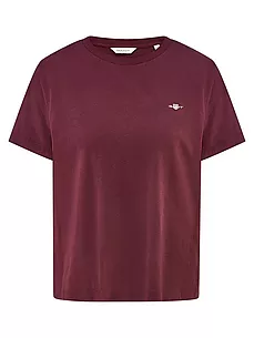 Rundhals-Shirt GANT rot günstig online kaufen