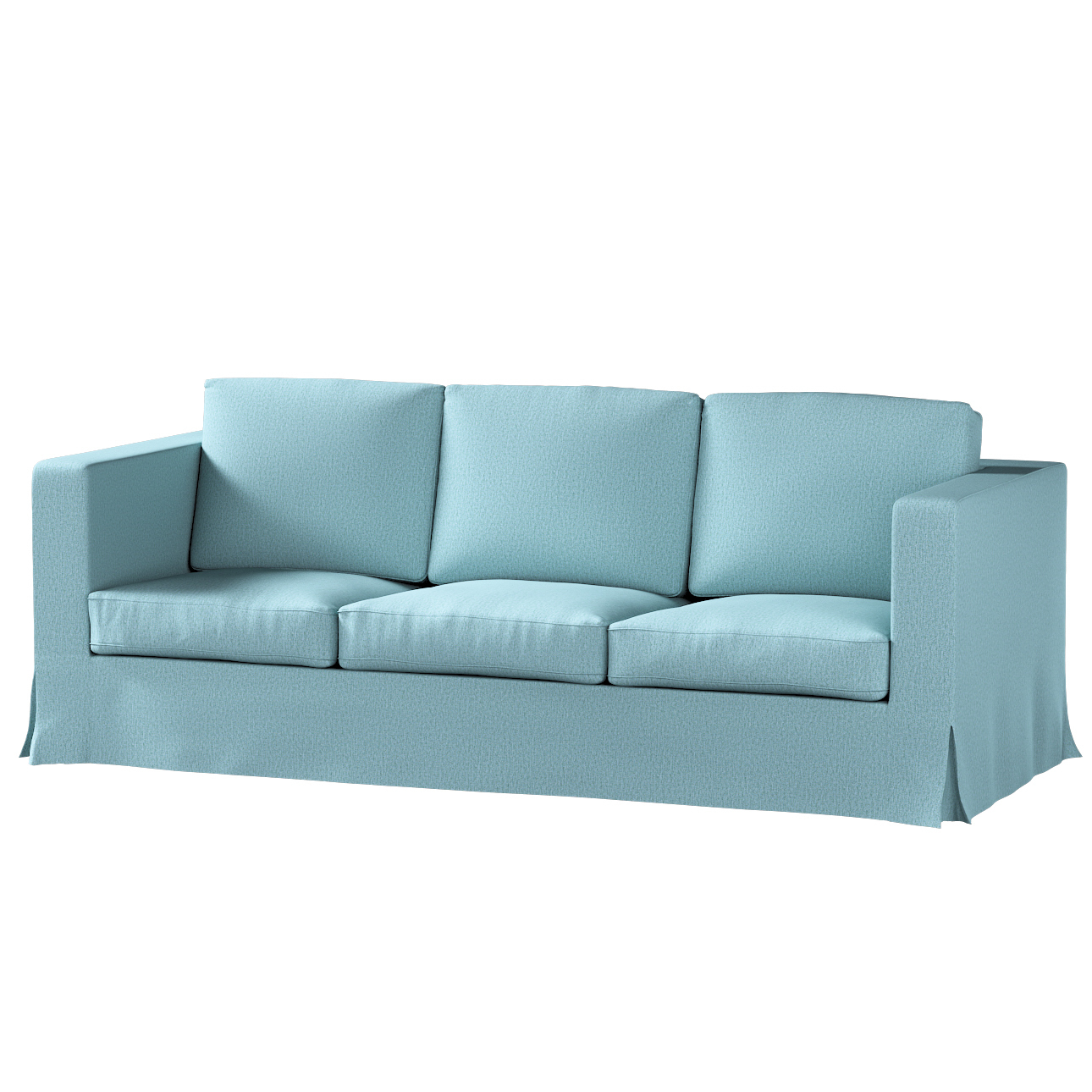 Bezug für Karlanda 3-Sitzer Sofa nicht ausklappbar, lang, blau, Bezug für S günstig online kaufen