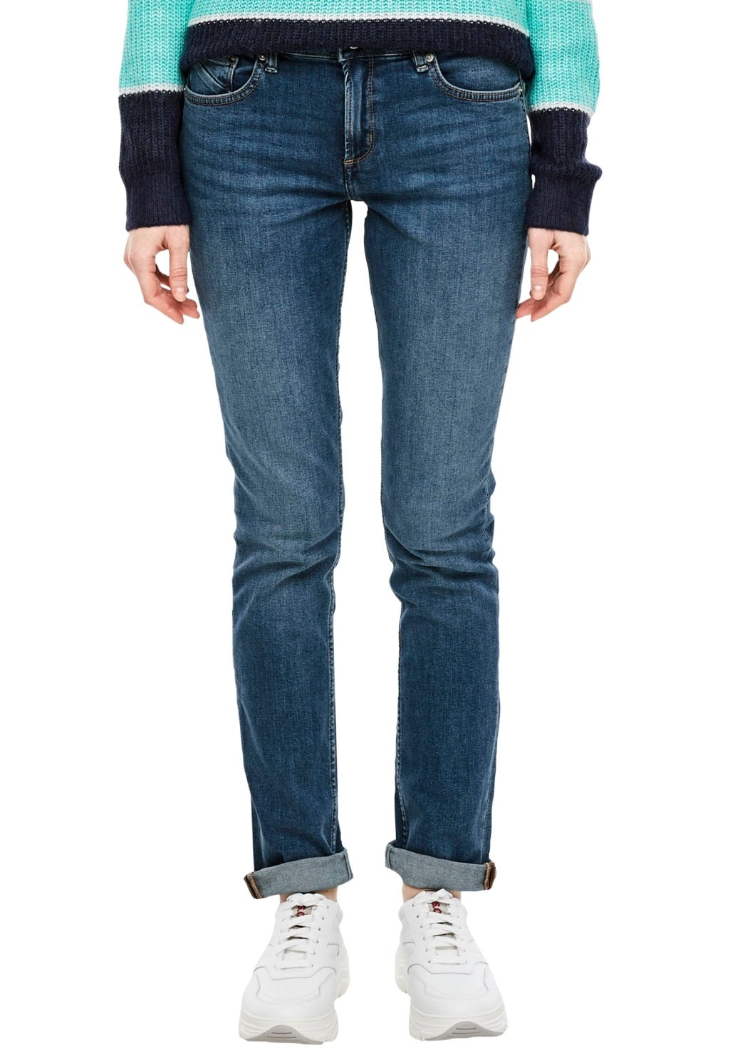QS Slim-fit-Jeans Catie Slim Fit, Mid Rise, Slim Leg günstig online kaufen