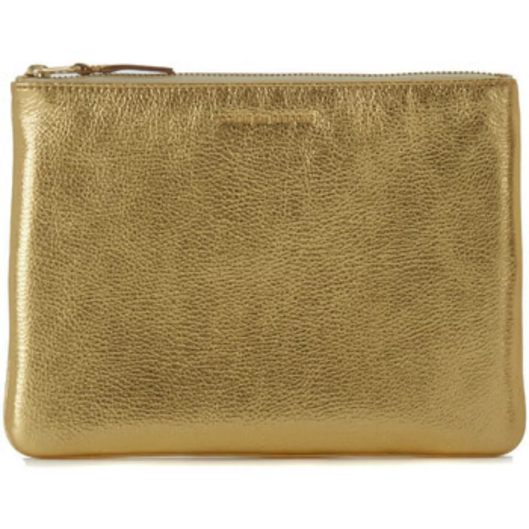 Comme Des Garcons  Geldbeutel Clutch Goldfarbenes Leder Portemonnaie von Co günstig online kaufen