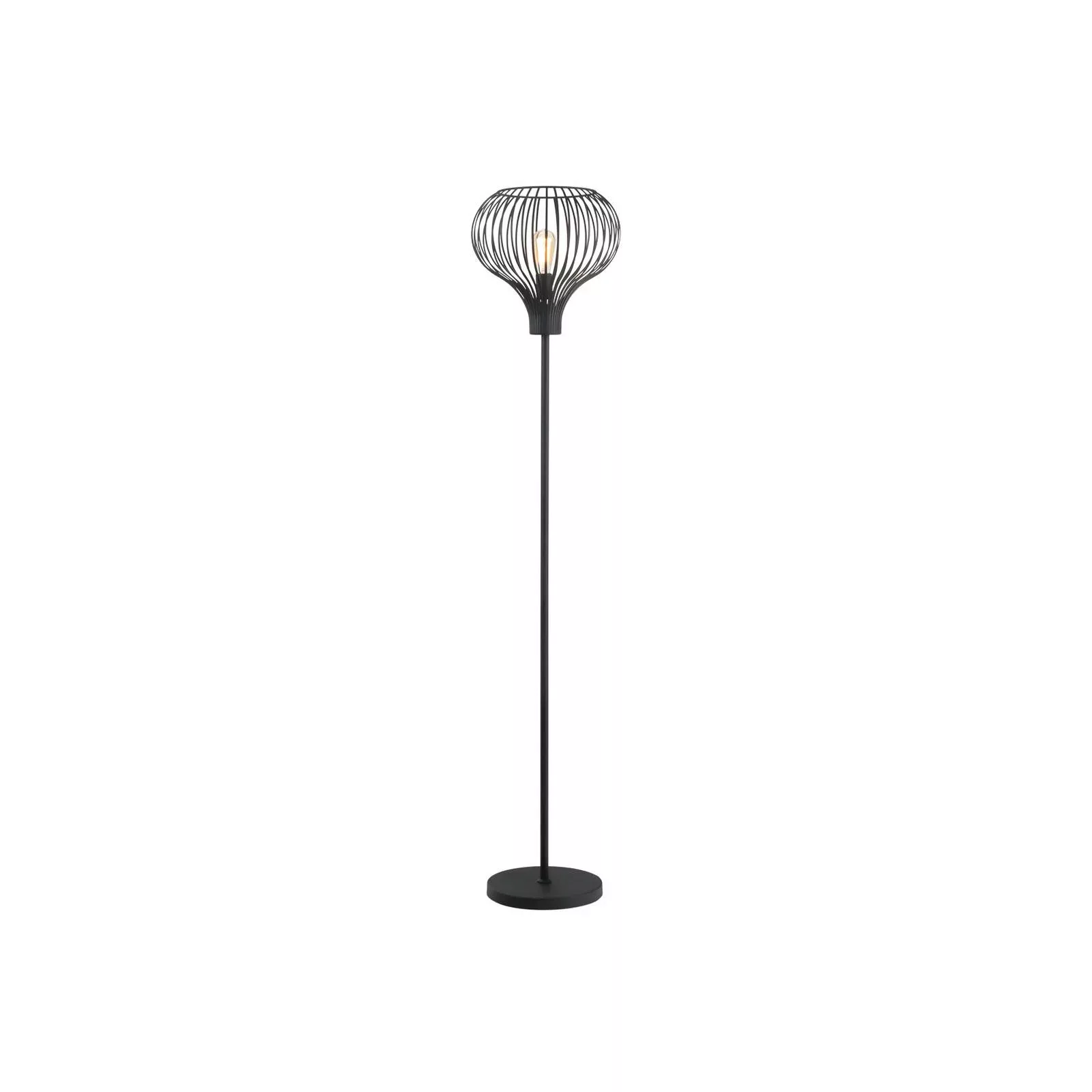 Stehlampe Aglio, Höhe 180 cm, schwarz, Metall günstig online kaufen