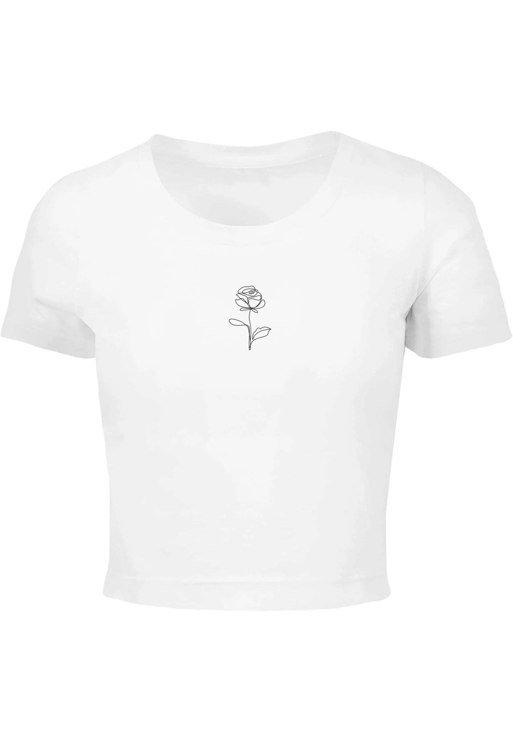 Merchcode T-Shirt "Merchcode Damen Ladies Rose Cropped Tee" günstig online kaufen