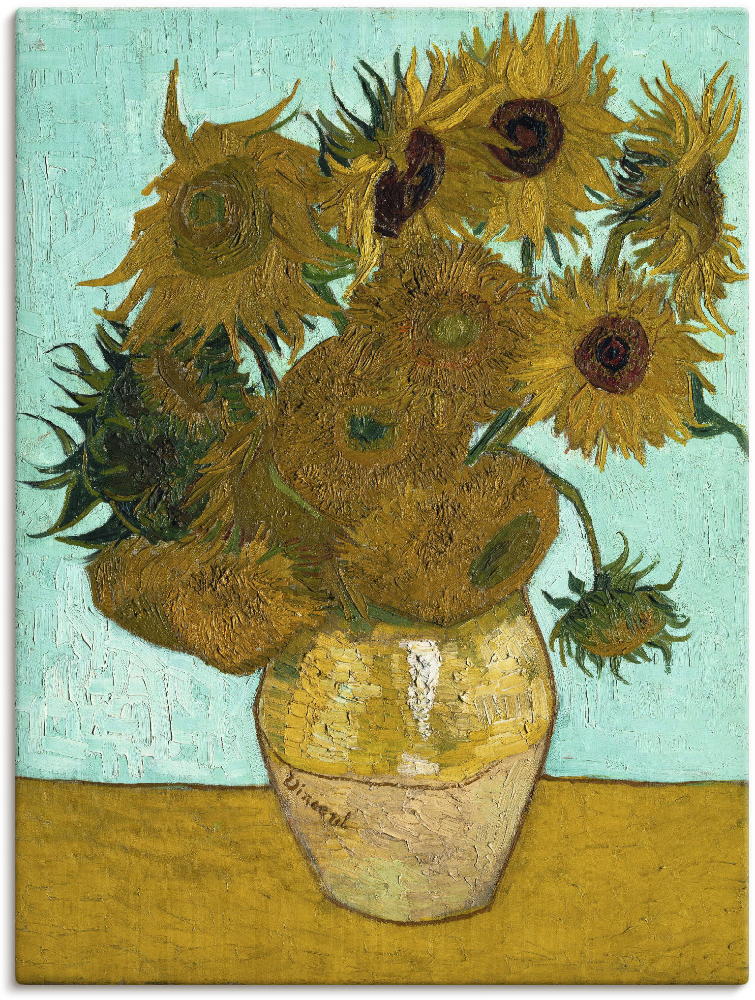 Artland Wandbild »Vase mit Sonnenblumen. 1888«, Blumen, (1 St.), als Leinwa günstig online kaufen