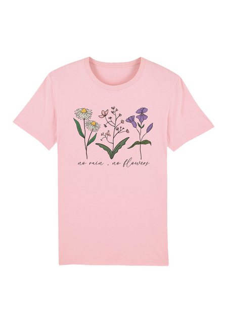 F4NT4STIC T-Shirt Blumen no rain no Blumens Premium Qualität günstig online kaufen