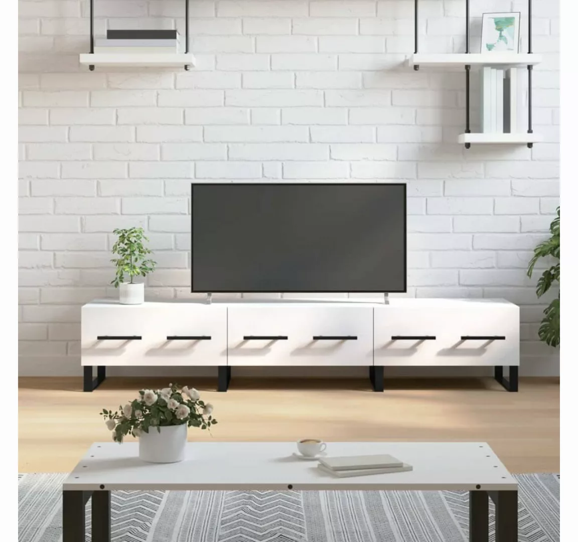 furnicato TV-Schrank Weiß 150x36x30 cm Holzwerkstoff günstig online kaufen