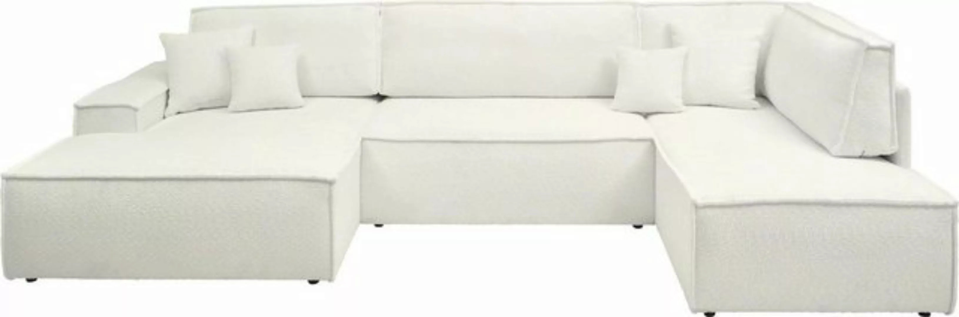 andas Wohnlandschaft FINNLEY U-Form XXL 329 cm, Schlafsofa, Schlaffunktion günstig online kaufen