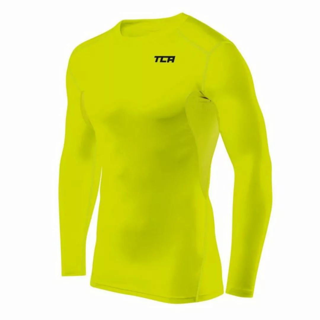 TCA Langarmshirt TCA Herren HyperFusion Kompressionsshirt - Licht Grün (1-t günstig online kaufen