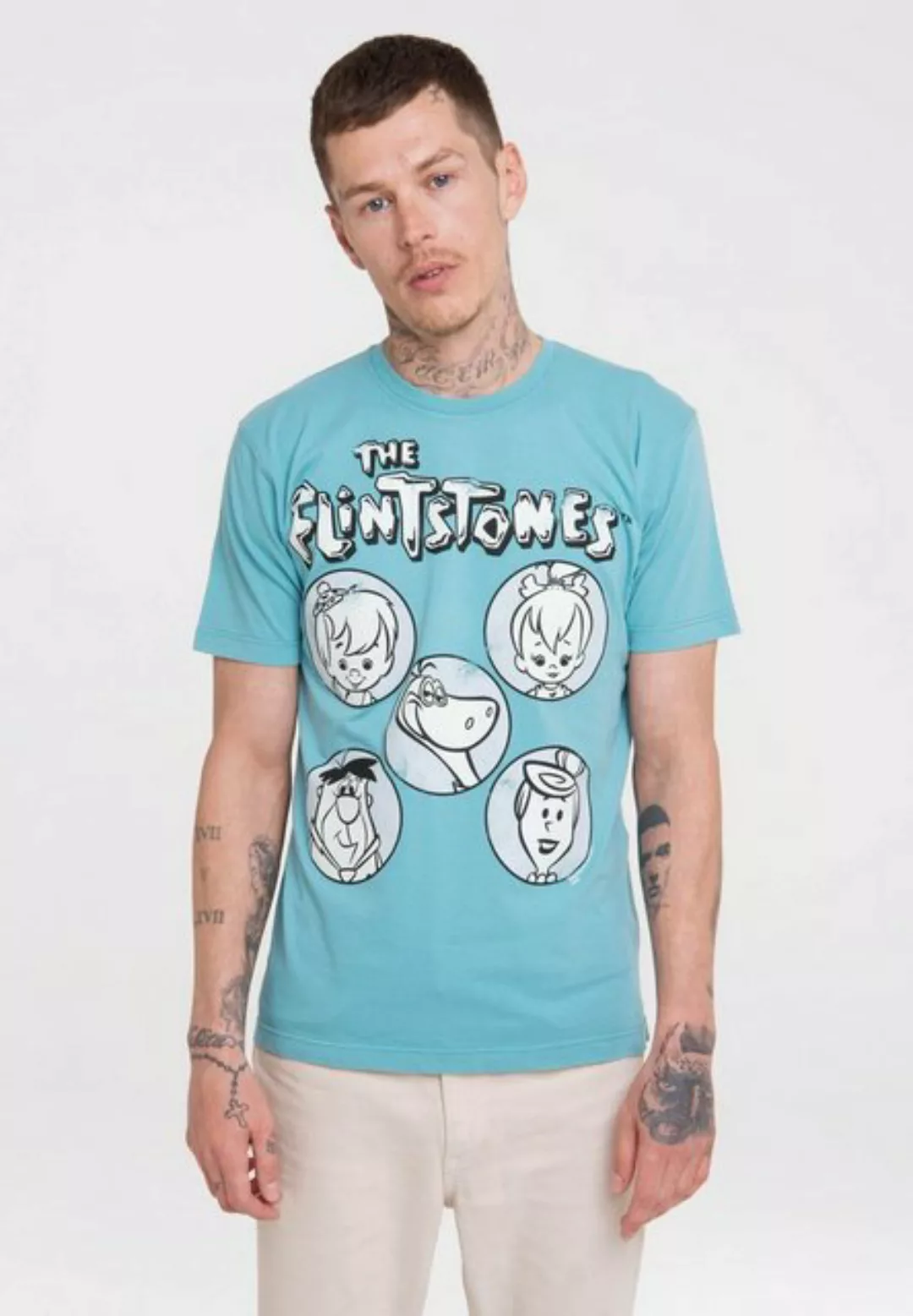 Logoshirt - Flintstones - Familie - Bio T-shirt - 100% Organic Cotton günstig online kaufen