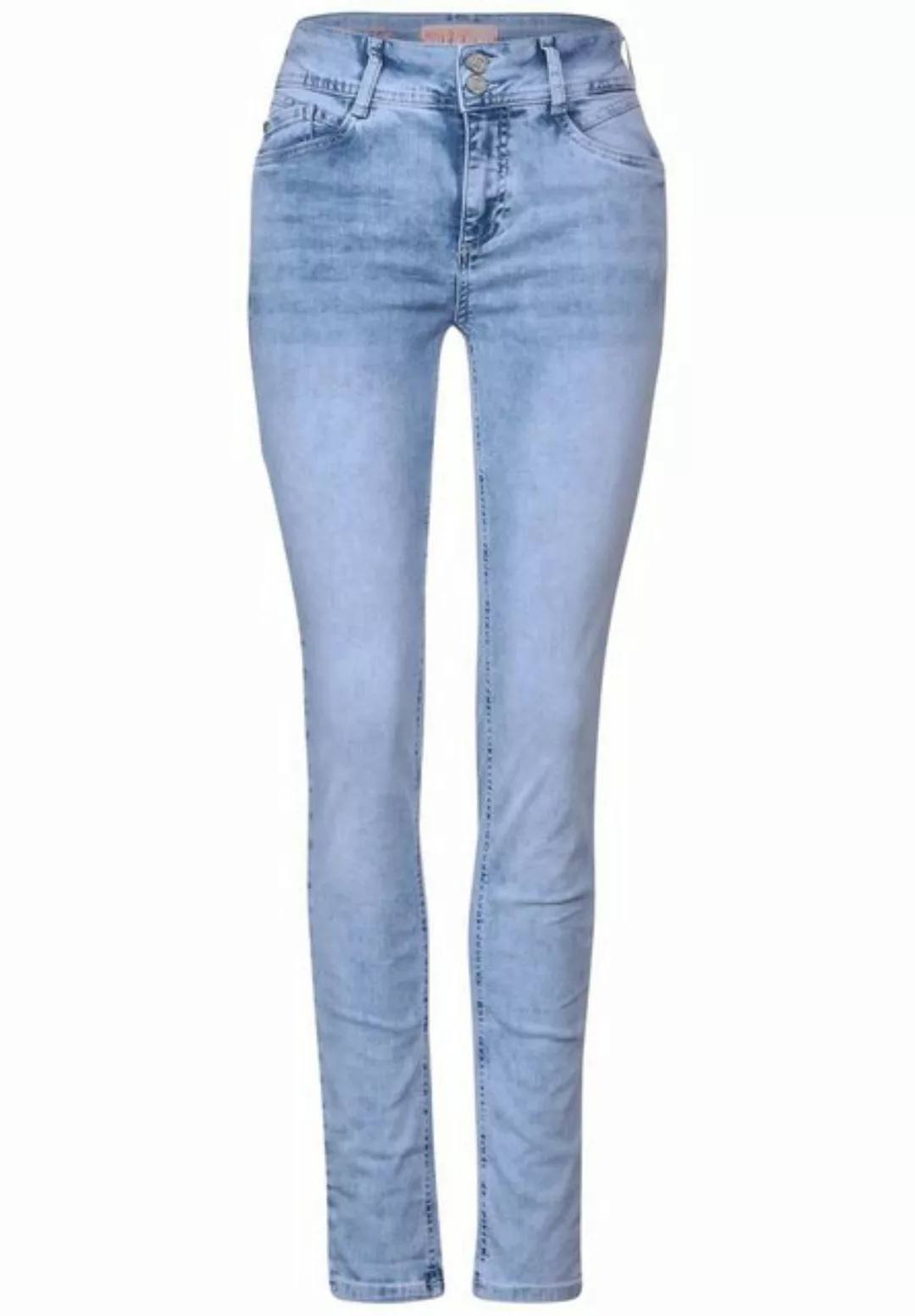 STREET ONE Slim-fit-Jeans Street One Slim Fit indigo Jeans in Heavy Indigo günstig online kaufen