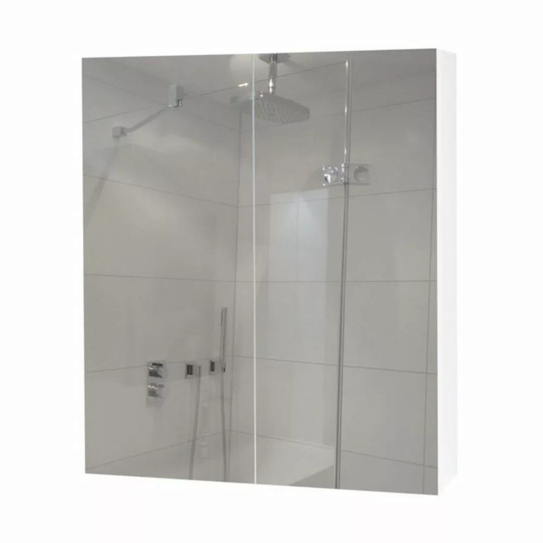 MCW Badezimmerspiegelschrank MCW-B19b-60 mit Ablageflächen, Hochglanz-Optik günstig online kaufen