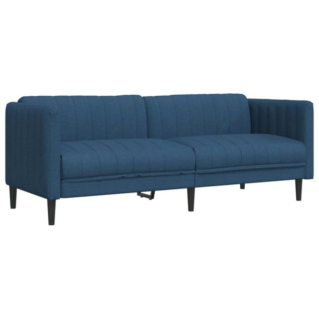 vidaXL Sofa, 2-Sitzer Blau Stoff günstig online kaufen