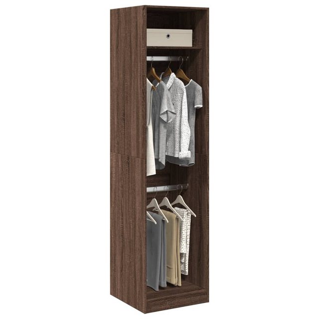 vidaXL Kleiderschrank Kleiderschrank Braun Eichen-Optik 50x50x200 cm Spanpl günstig online kaufen