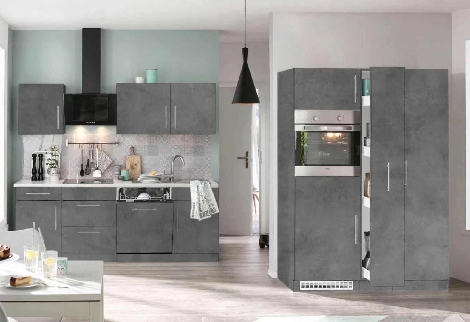 wiho Küchen Apothekerschrank "Cali", Auszug mit 4 Ablagefächern günstig online kaufen