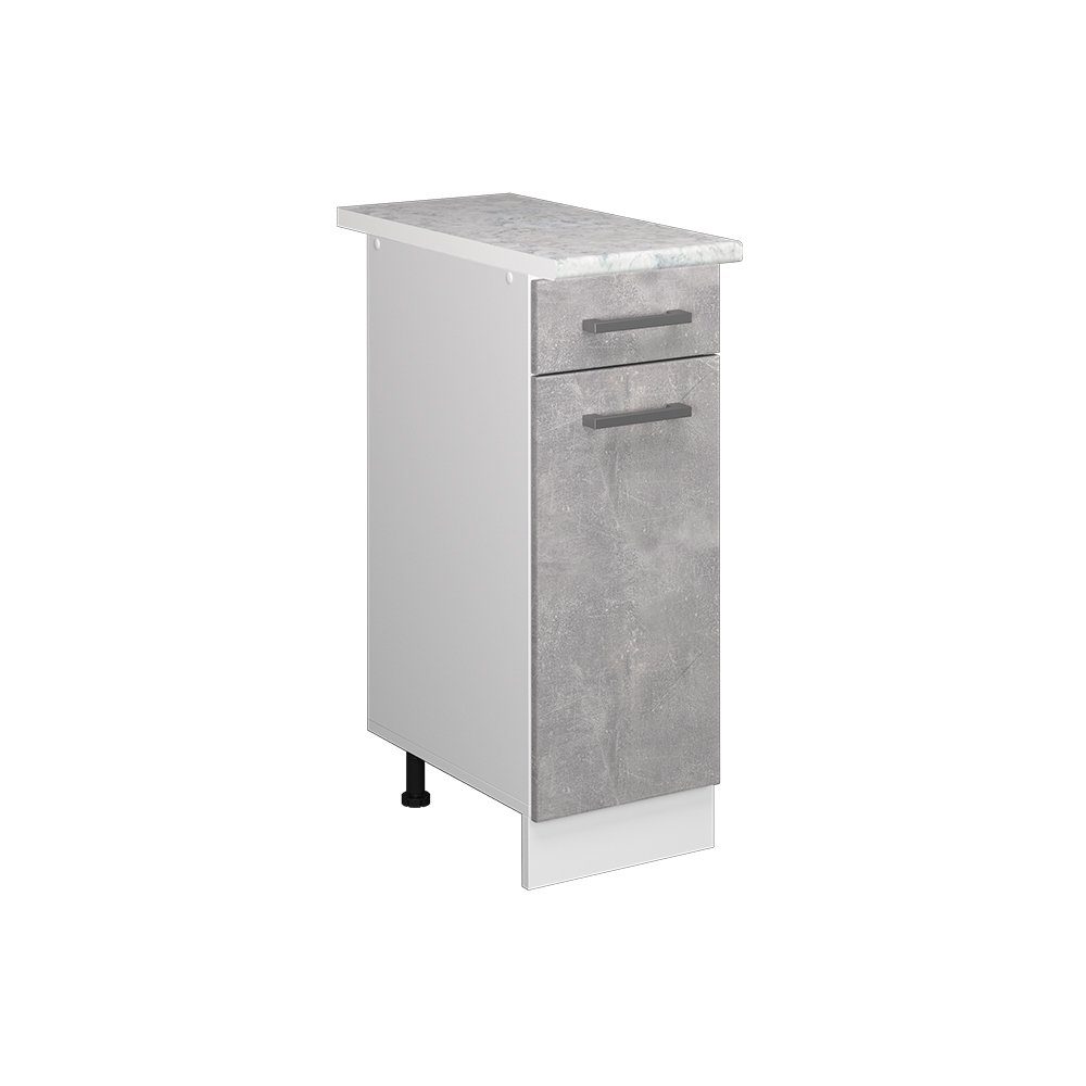 Vicco Schranksystem R-Line, Beton/Weiß, 30 cm günstig online kaufen