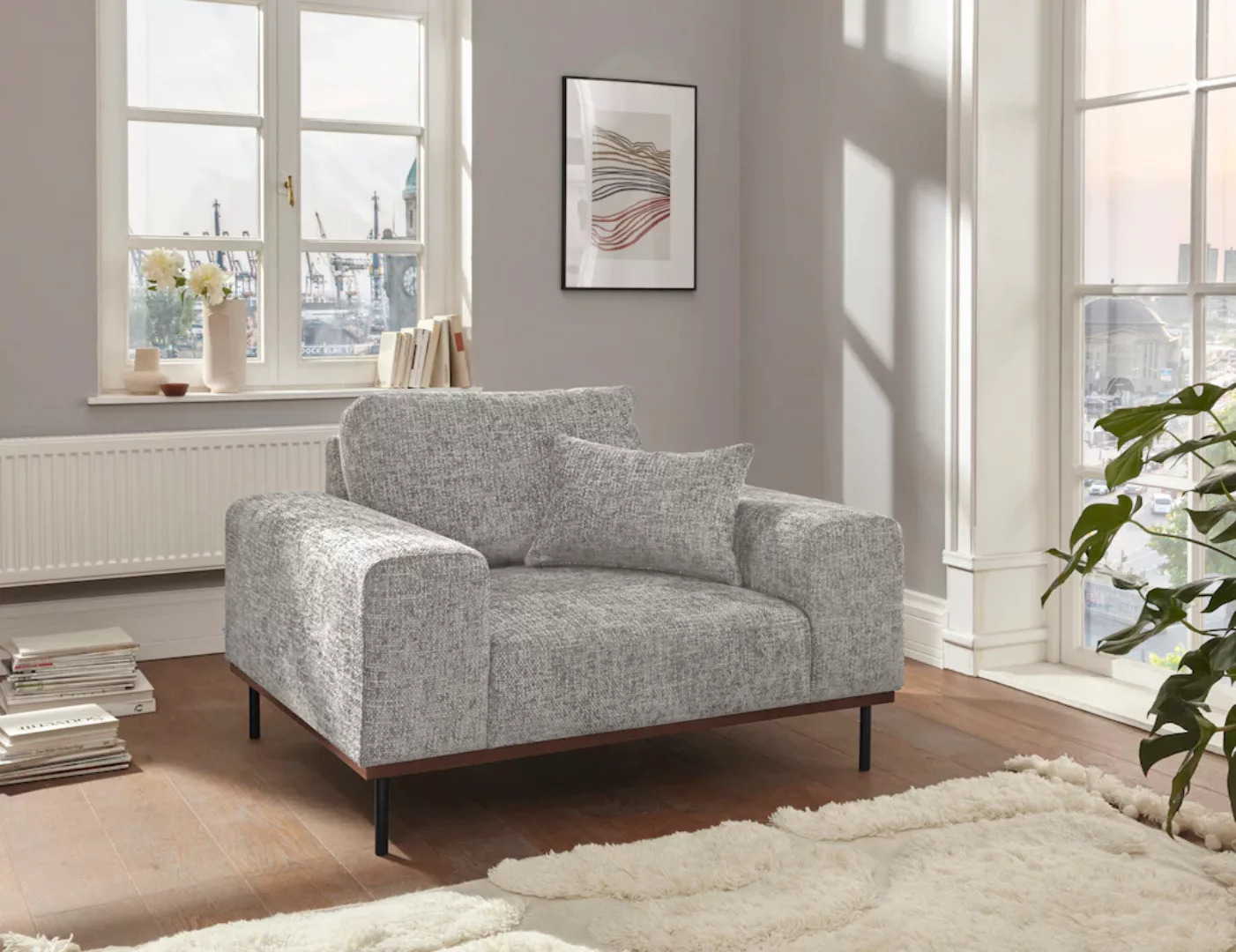 andas Loveseat "Mikael Sessel", gebeizter Holzrahmen; passend zur Serie Mik günstig online kaufen