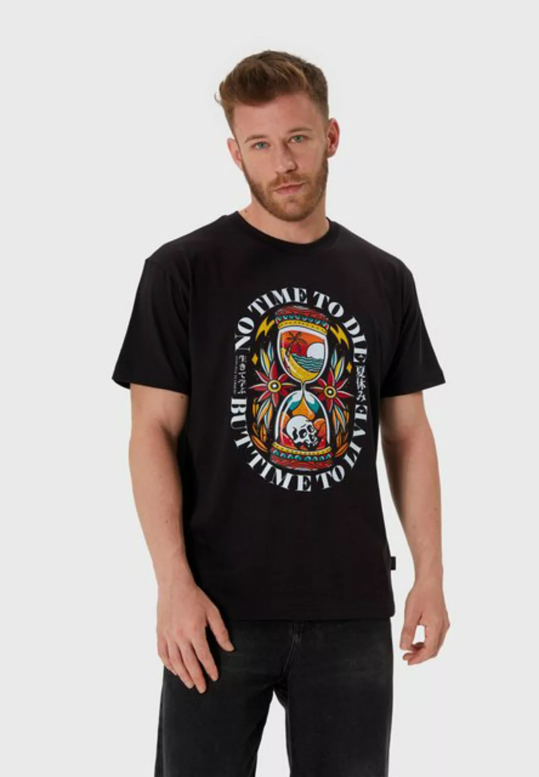 Oldskull T-Shirt Wrldvibe Time To Live Skull Graphic günstig online kaufen