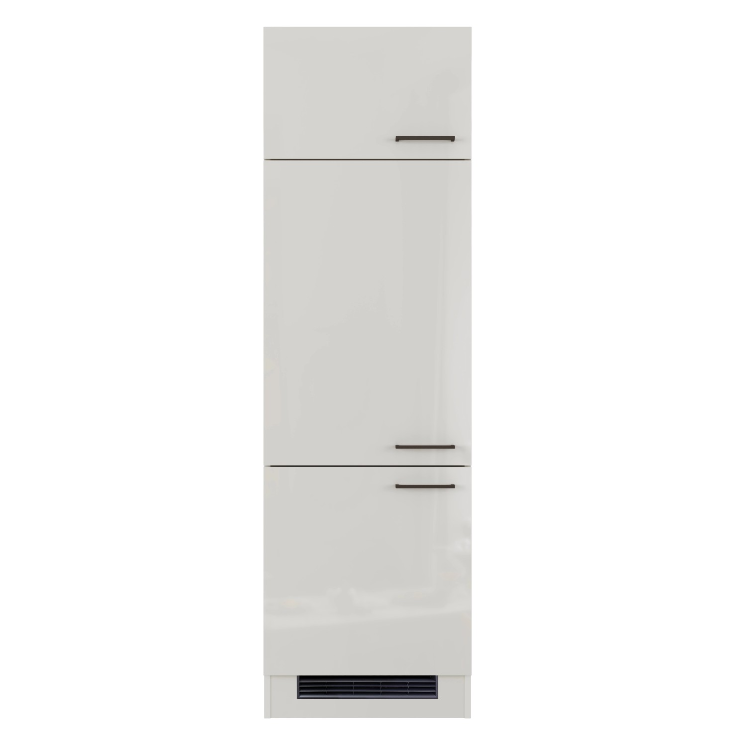 Flex-Well Exclusiv Geräteschrank Lund 60 cm H200 cm Lichtgrau glänzend-Rauc günstig online kaufen