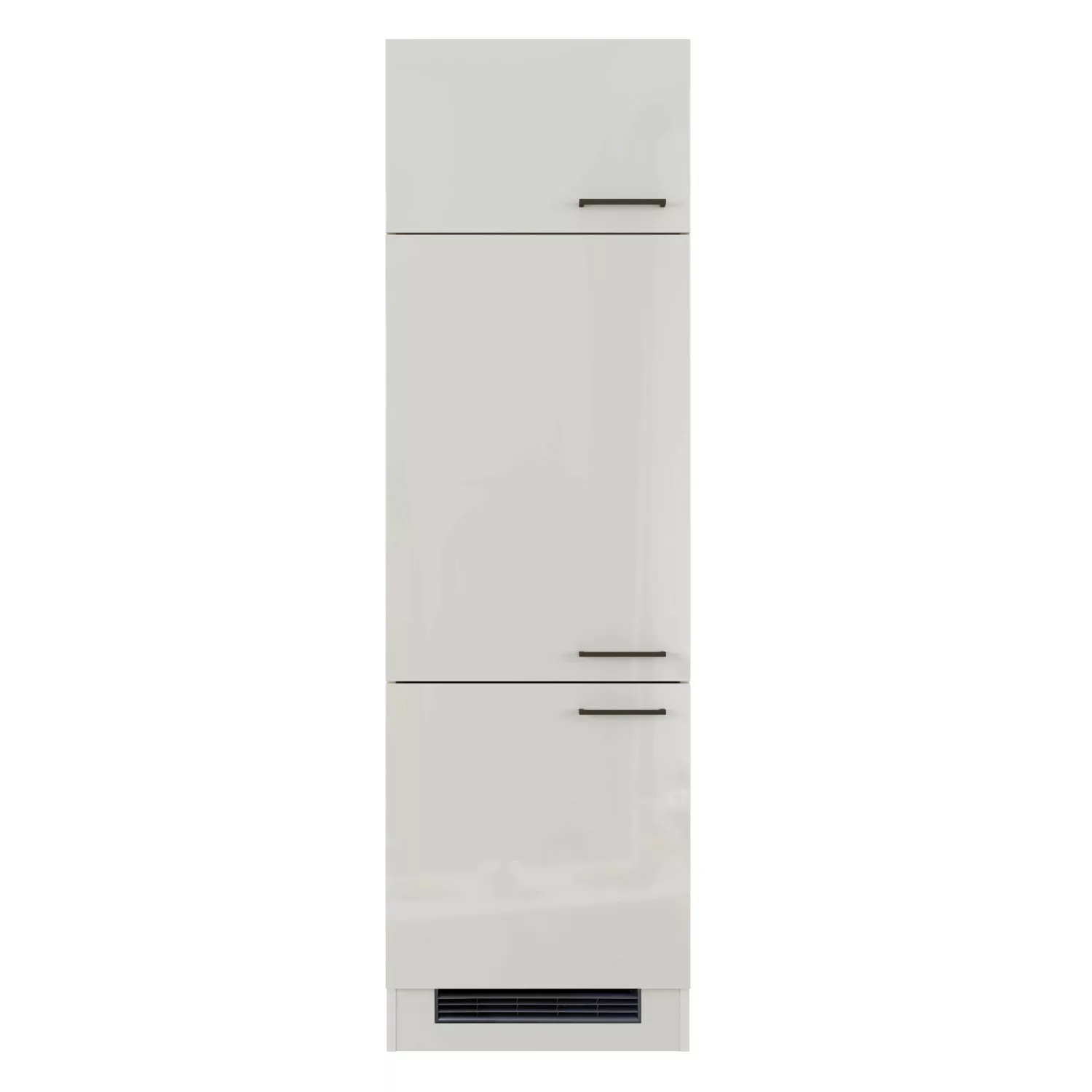 Flex-Well Exclusiv Geräteschrank Lund 60 cm H200 cm Lichtgrau glänzend-Rauc günstig online kaufen