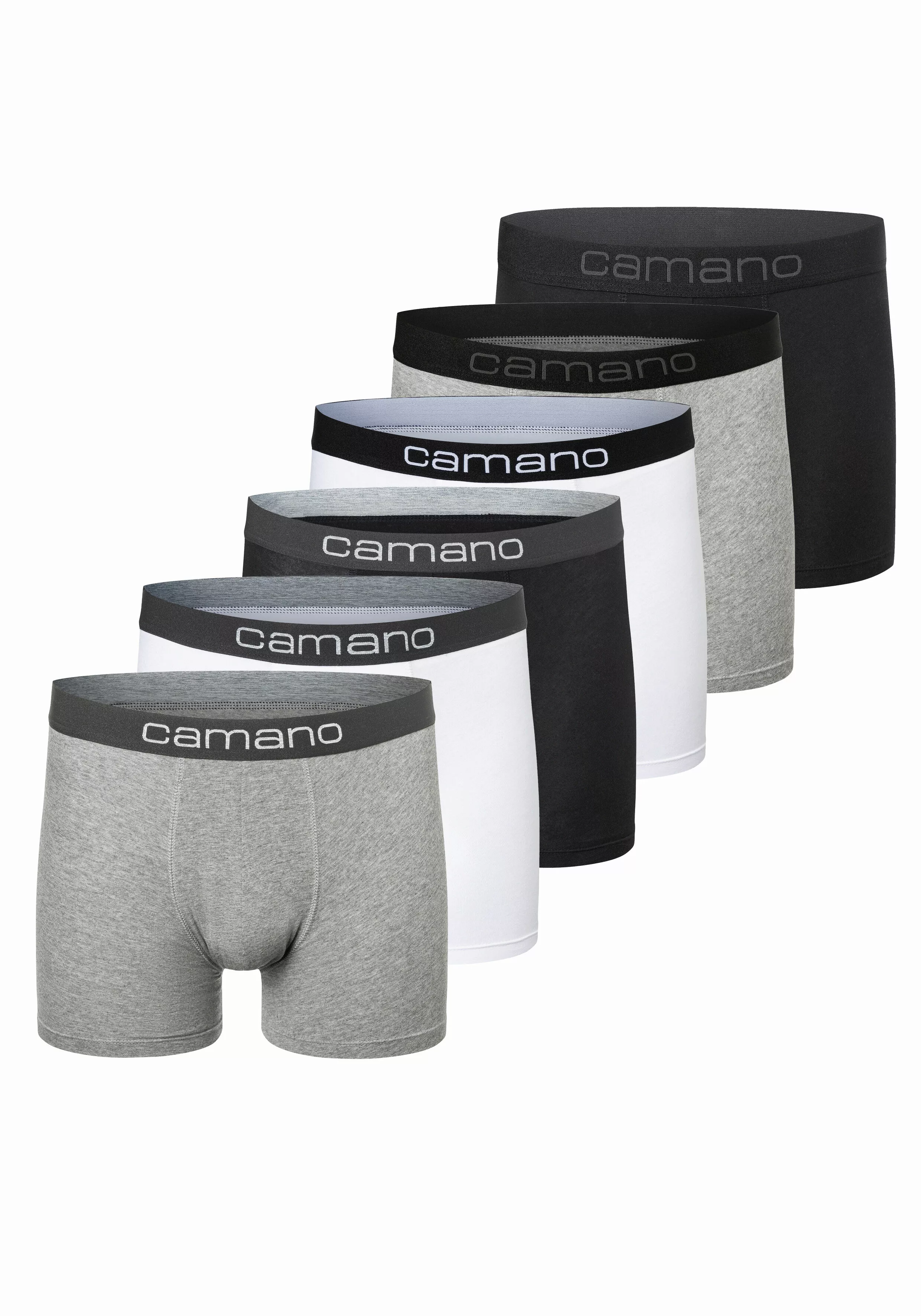 Camano Boxershorts, (6er Pack), mit Stretch-Logobund günstig online kaufen