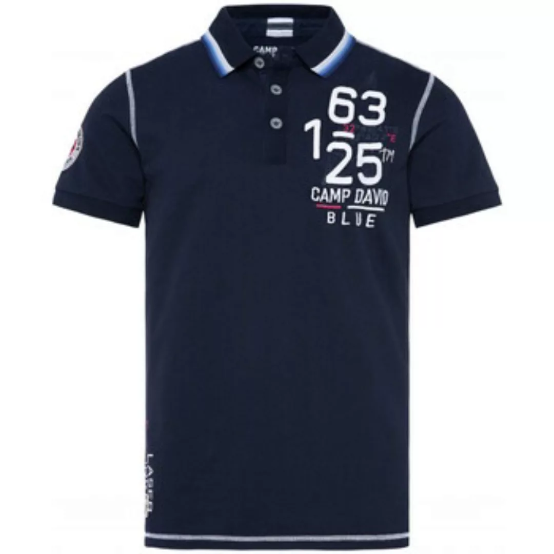 Camp David  T-Shirts & Poloshirts Poloshirt Laser Sailing Kurzarmshirt günstig online kaufen