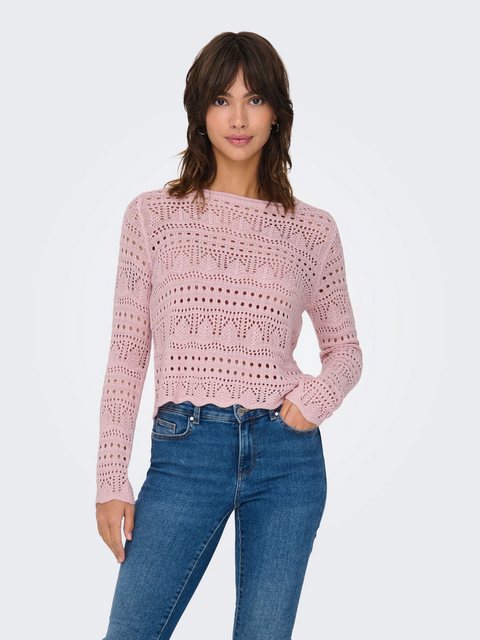 JACQUELINE de YONG Strickpullover Legerer Feinstrick Pullover Weiches Vinta günstig online kaufen