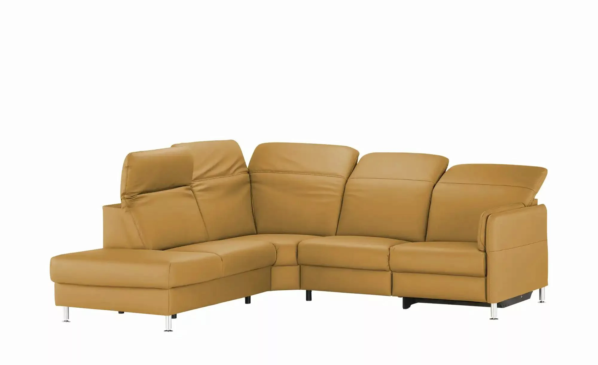 meinSofa Leder-Ecksofa  Leon ¦ gelb ¦ Maße (cm): B: 259 H: 83 T: 236 Polste günstig online kaufen