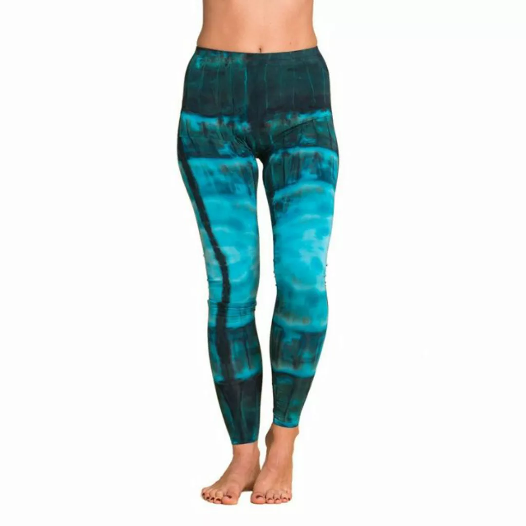 PANASIAM Leggings Unikat Batik Leggings 'Zebra' aus natürlicher Viskose Goa günstig online kaufen