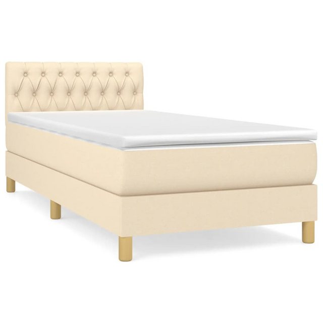 vidaXL Boxspringbett Bett Boxspringbett mit Matratze und LED Stoff (90 x 19 günstig online kaufen