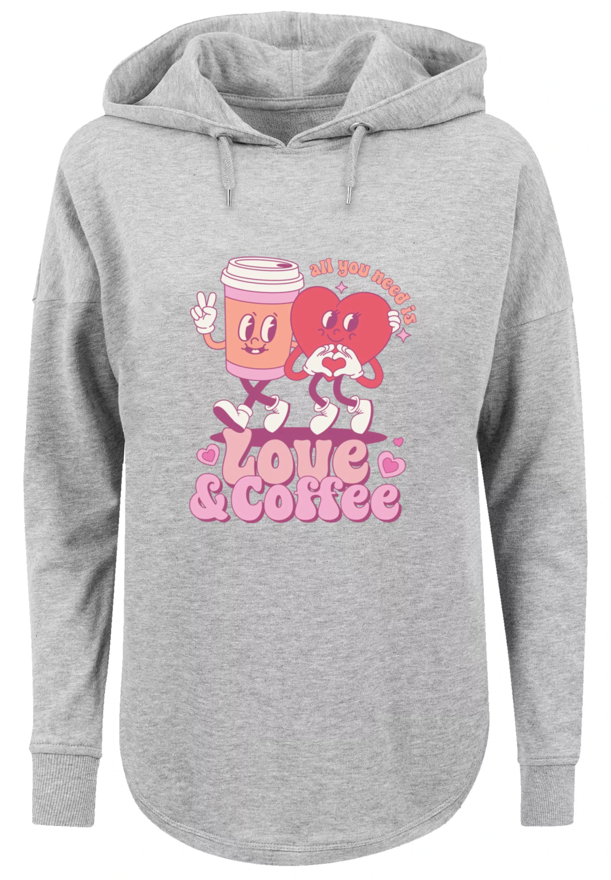 F4NT4STIC Kapuzenpullover "Love and Coffe Valentinstag", Premium Qualität günstig online kaufen