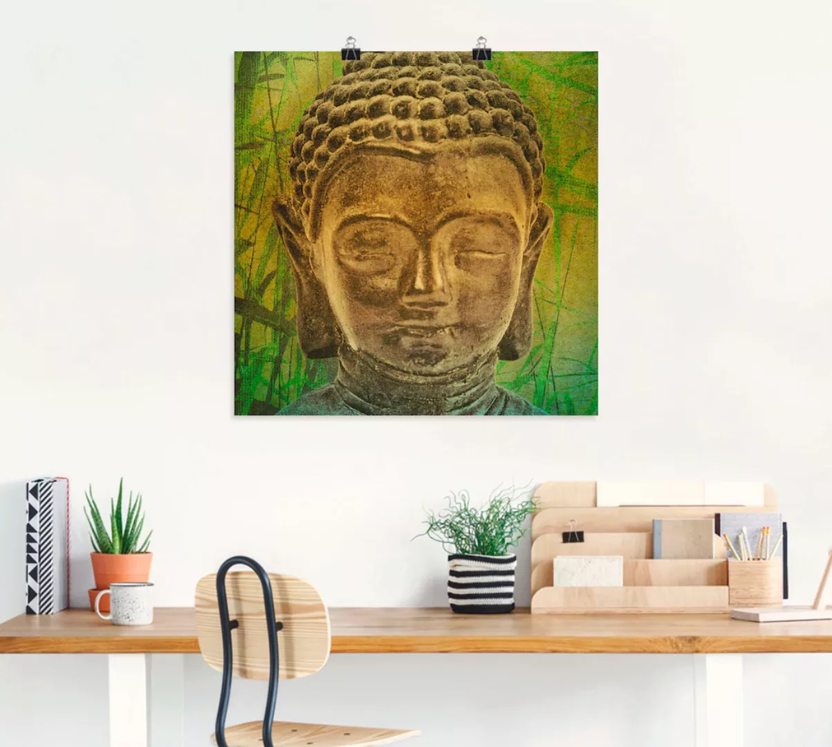Artland Wandbild "Buddha II", Religion, (1 St.), als Leinwandbild, Poster i günstig online kaufen