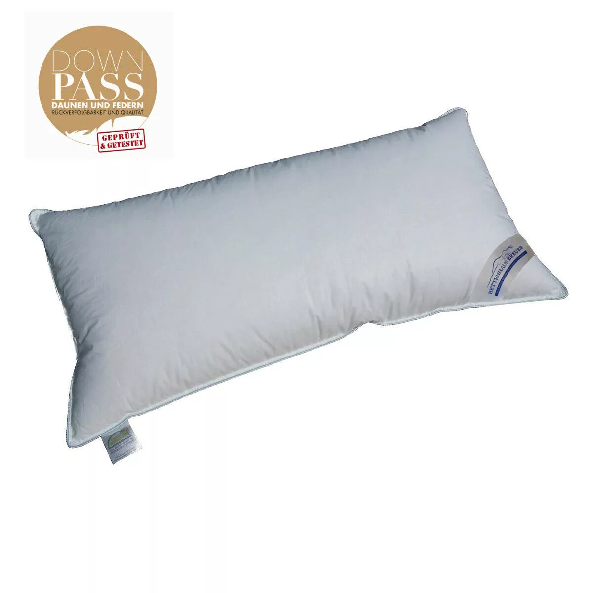 3 Kammer Kopfkissen Luxus Kissen dick 640g neue Daunen Klasse1 40x80 günstig online kaufen