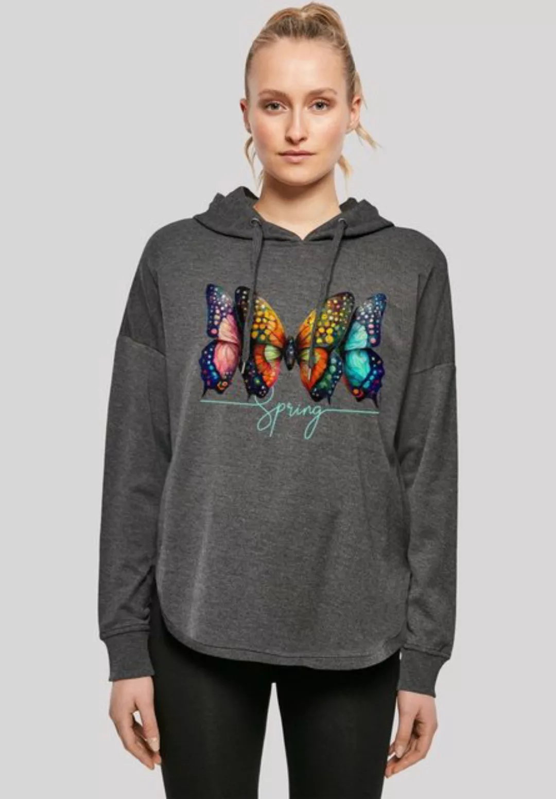 F4NT4STIC Kapuzenpullover Schmetterling Illusion Oversize Hoodie Print günstig online kaufen