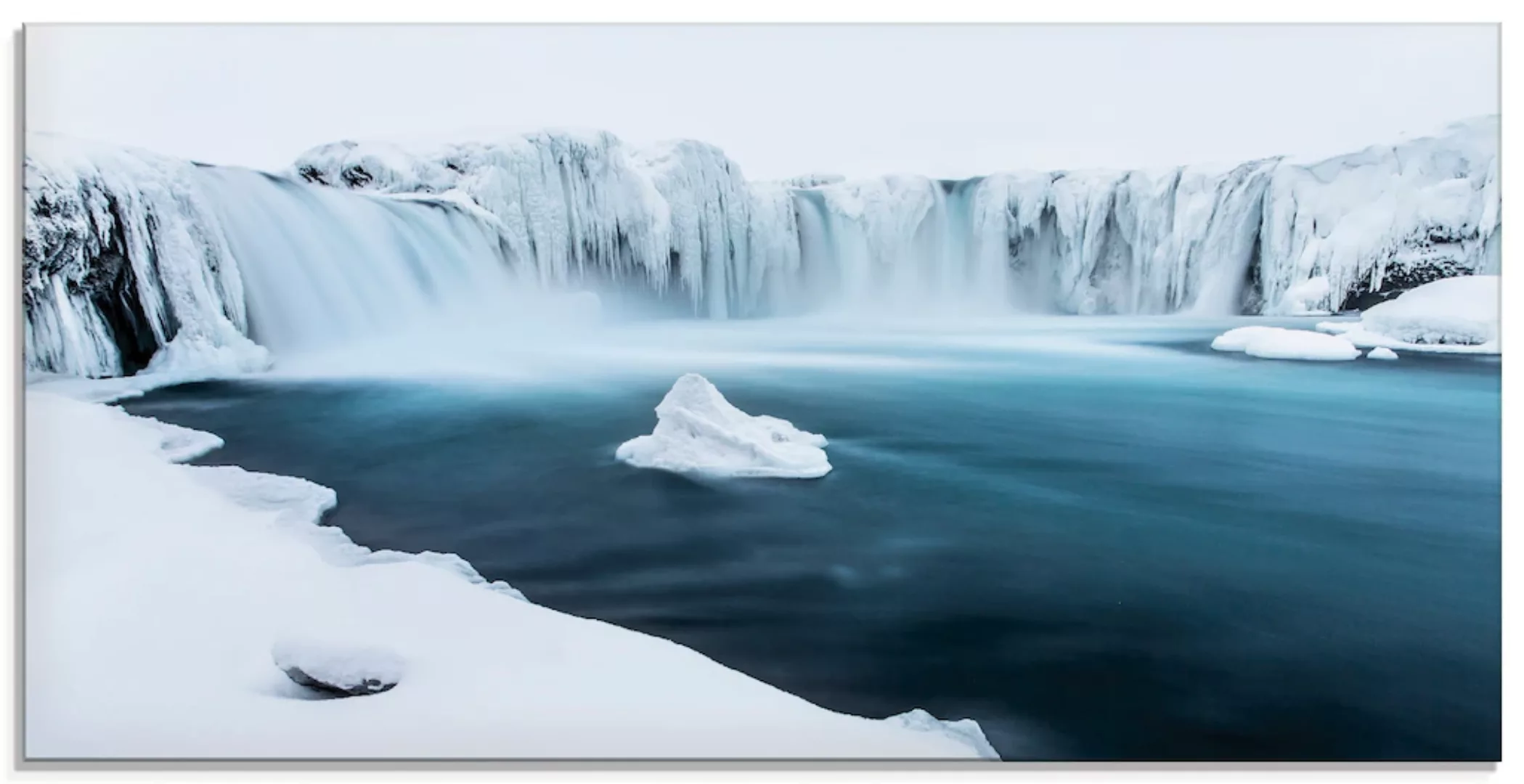 Artland Glasbild »Godafoss«, Gewässer, (1 St.), in verschiedenen Größen günstig online kaufen