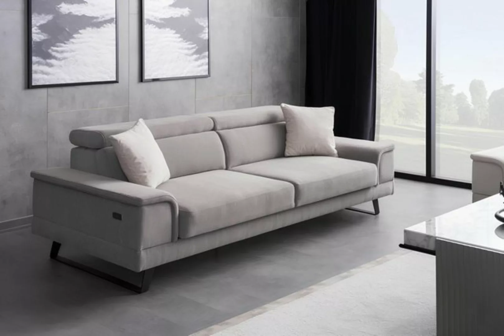 JVmoebel Sofa Sofa 3 Sitzer Sofa Dreier Couch Polstersofa Schlafsofa Schlaf günstig online kaufen