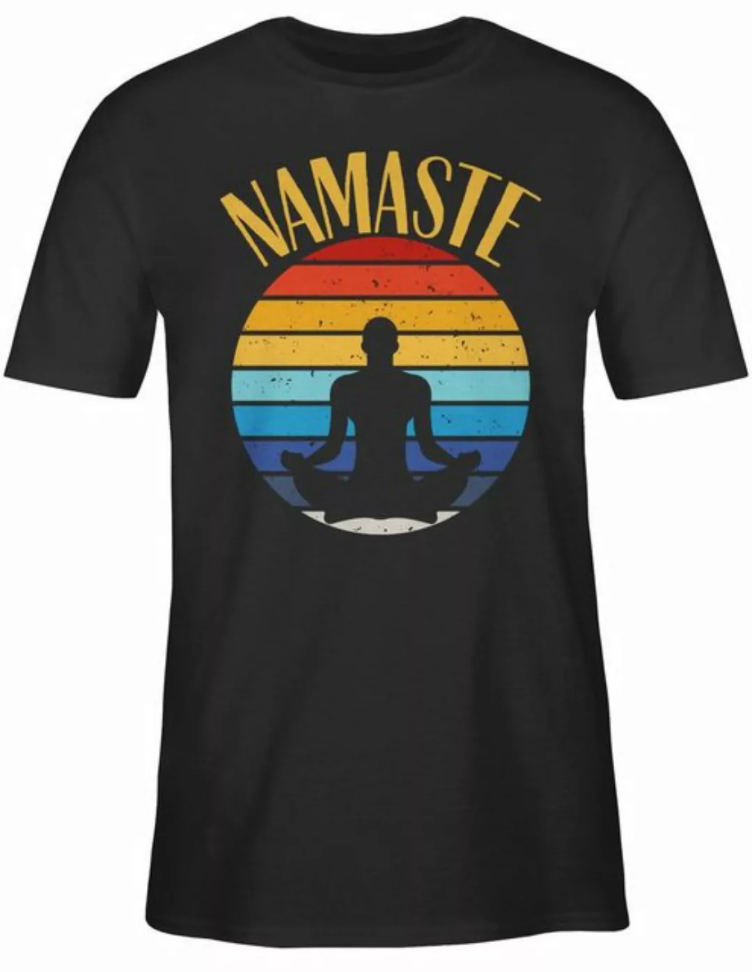 Shirtracer T-Shirt Namaste bunt Yoga und Wellness Geschenk günstig online kaufen