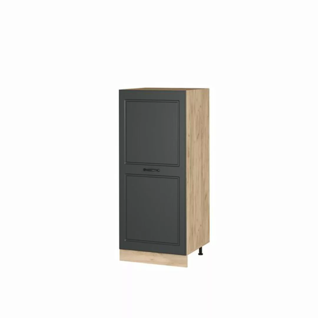 Vicco Herdumbauschrank R-Line, Anthrazit Landhaus/Goldkraft Eiche, 60 cm günstig online kaufen