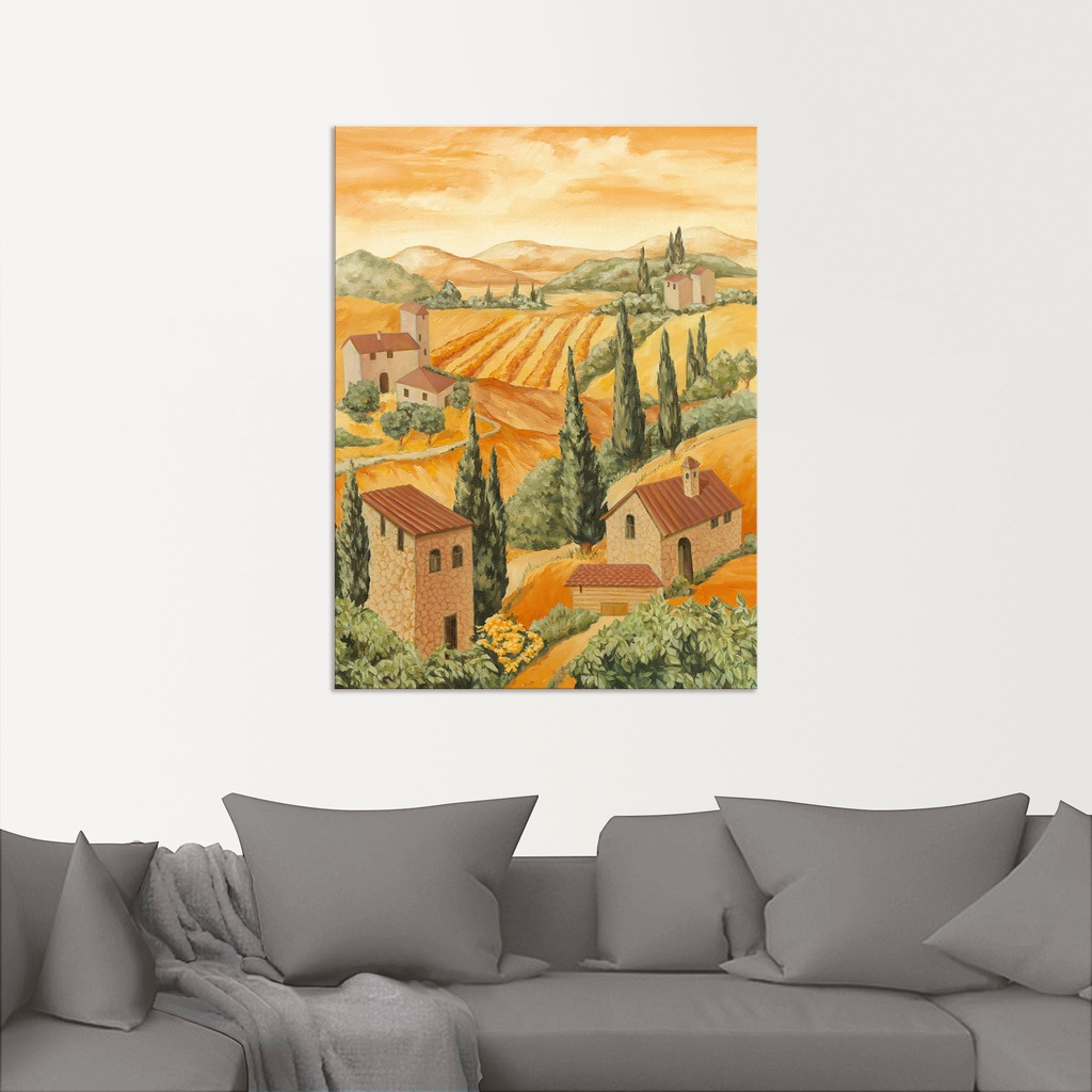 Artland Wandbild "Italien Toscana", Europa, (1 St.), als Alubild, Outdoorbi günstig online kaufen