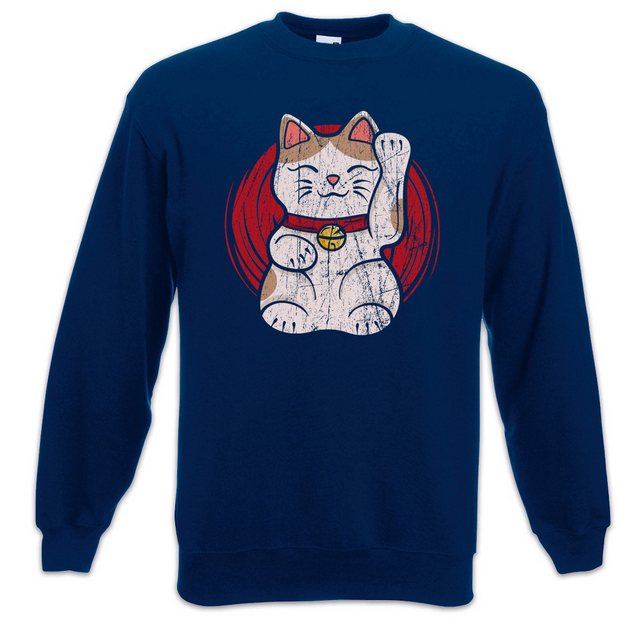 Urban Backwoods Sweatshirt Maneki Neko V Sweatshirt Winkekatze Maneki-neko günstig online kaufen