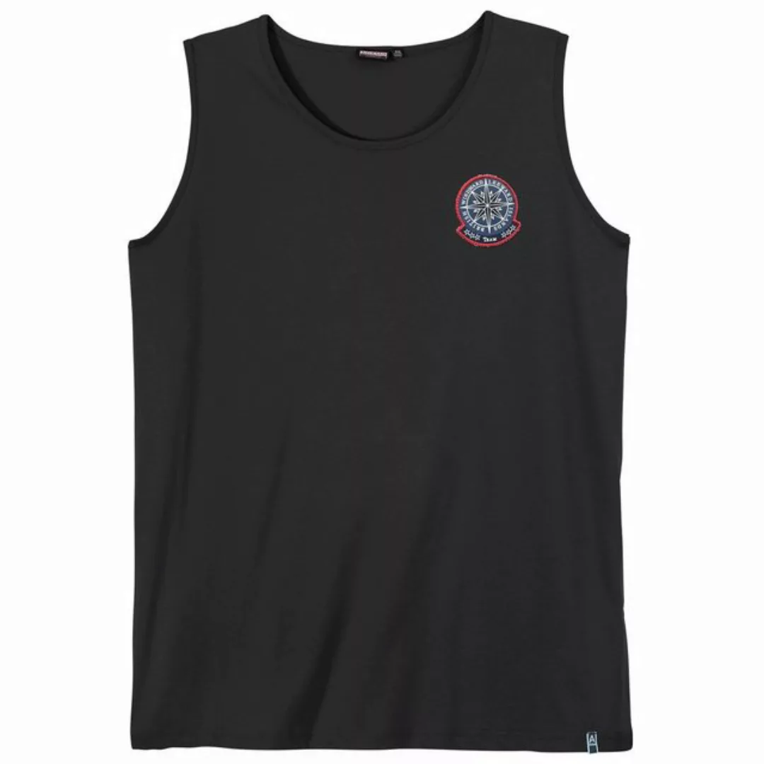 ADAMO Rundhalsshirt Große Größen Herren Tanktop schwarz Sail power Adamo günstig online kaufen