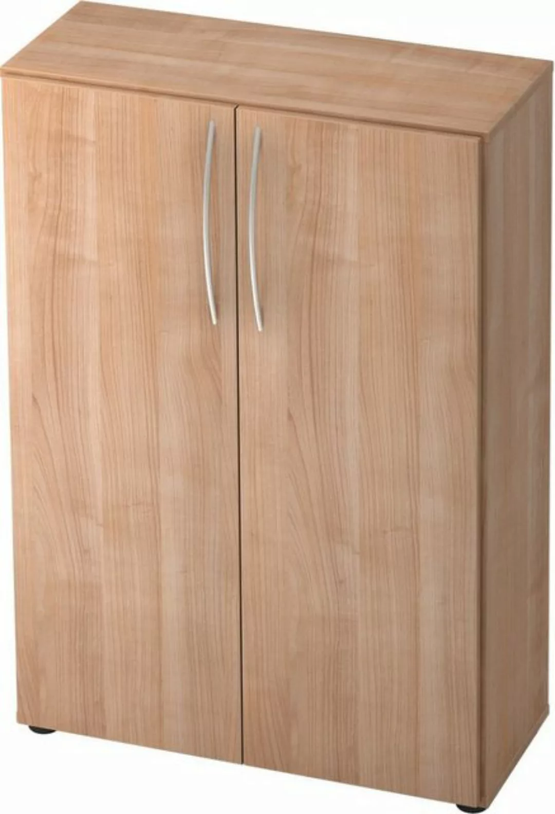 Aktenschrank Schrank Basic 3OH BxTxH 80x33x114,4cm Griff BM Nussbaum/Nussba günstig online kaufen